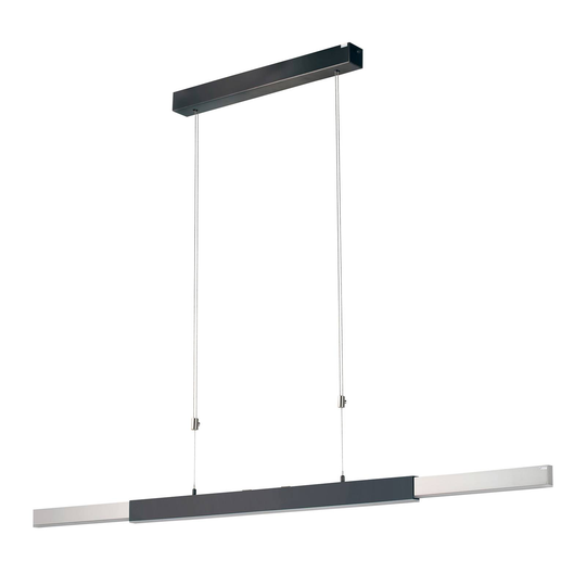 B+M LEUCHTEN Move -LED-riippuvalo, musta/nikkeli