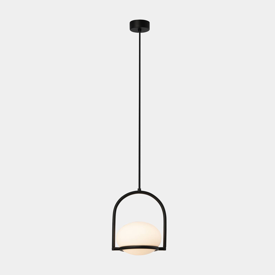 LEDS-C4 Coco Single -riippuvalo musta/valkoinen