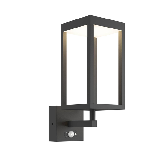 Lucande Qimka -LED-ulkoseinävalaisin, sensori