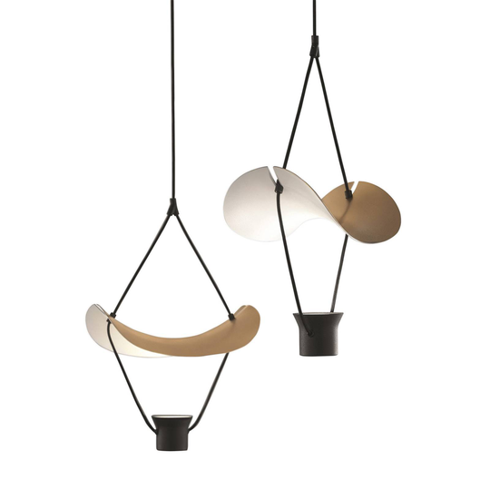 LED-riippuvalaisin Vollee S1 P, 44 cm, down, kulta