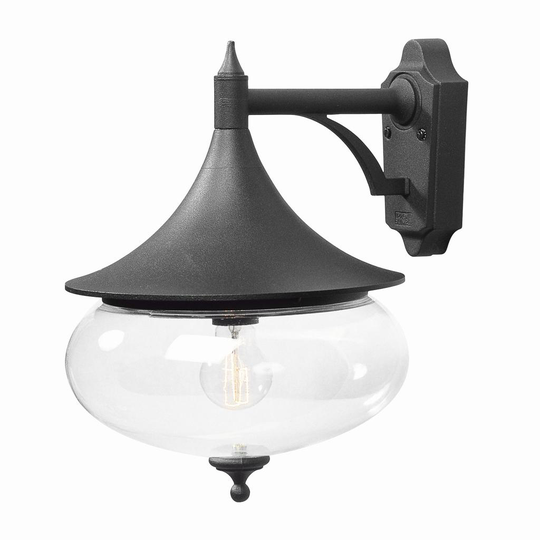 Libra vägglykta (musta)
