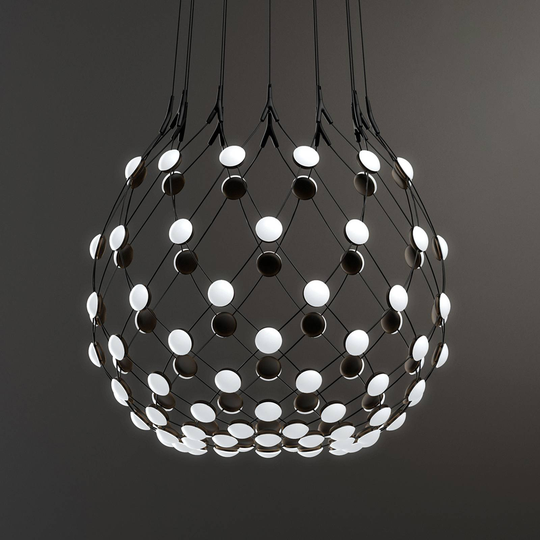 Luceplan Mesh riippuvalaisin Ø 80 cm 5 m ripustin
