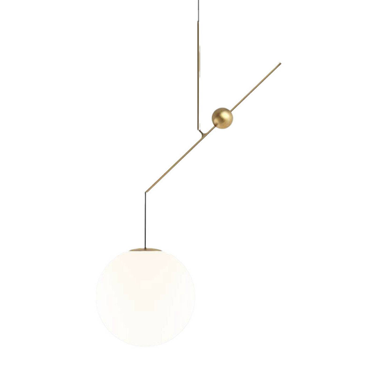 Luceplan Malamata -riippuvalo, messinki, 119 cm