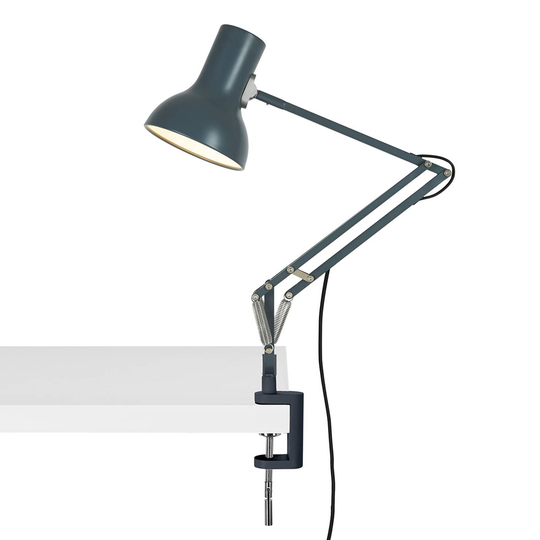 Anglepoise Type 75 Mini -klipsivalaisin siniharmaa