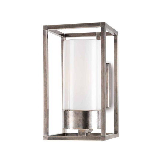 Ulkoseinälamppu Cubic³ 3364 antiikkinikkeli/opaali