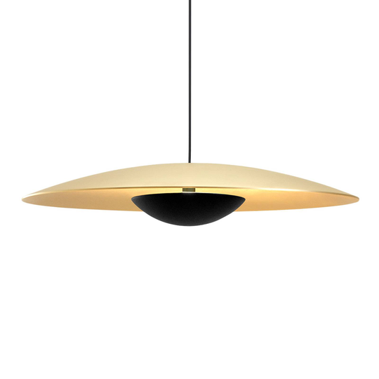 MARSET Ginger-LED-riippuvalo, Triac Ø42cm messinki