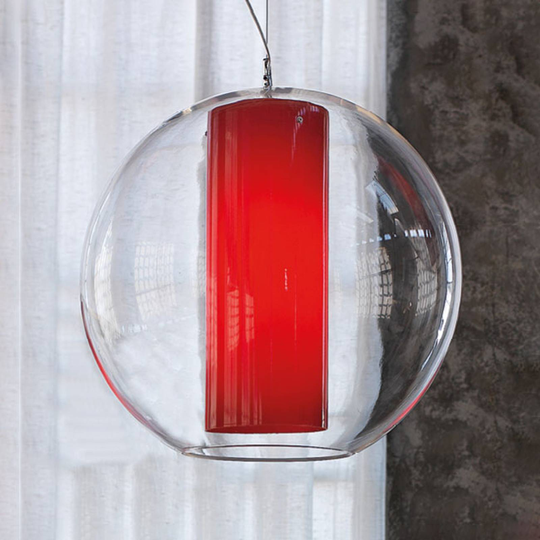 Modo Luce Bolla riippuvalaisin, punainen Ø 60 cm