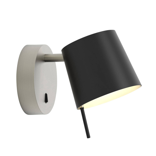 Astro Miura Wall -LED-seinävalaisin, nikkeli/musta