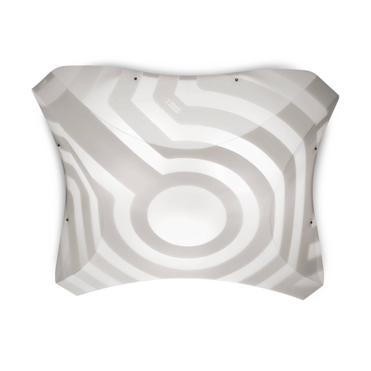 Slamp Venti -design-kattovalaisin, 54 x 54 cm