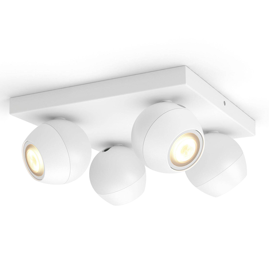 Philips Hue Buckram 4-lamppuinen, valkoinen