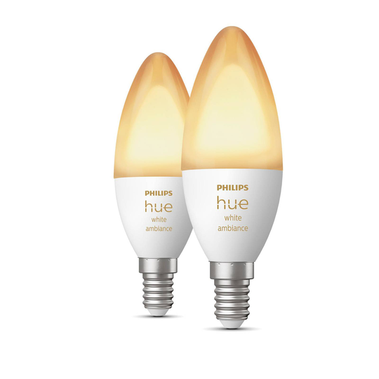 Philips Hue kynttilälamppu White Ambiance 2x E14