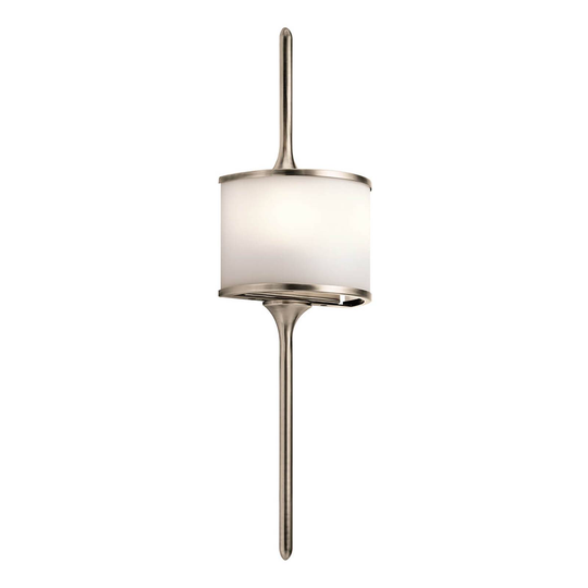 Mona-LED-seinävalaisin IP44, K 55,9 cm, sinkitty