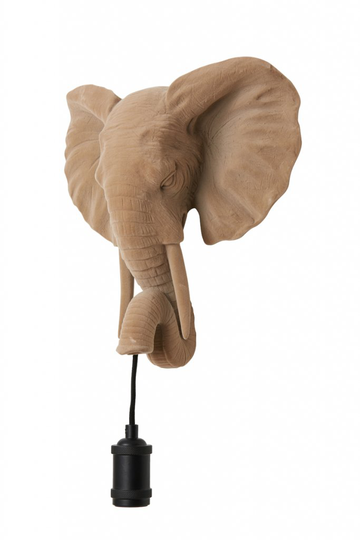 Wall lamp 35x13x36 cm ELEPHANT velvet sand (Ruskea)