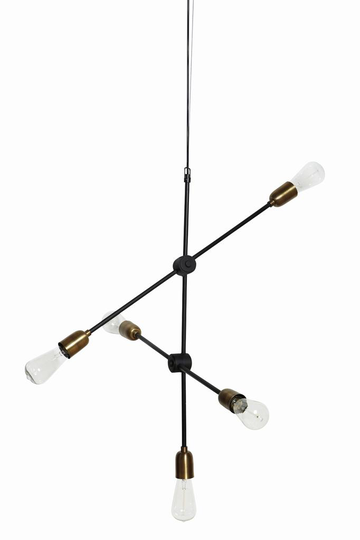 Molecular taklampa 78cm (musta)