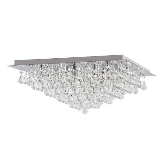 Lindby Rimedia -kattovalaisin, kromi, 55 cm
