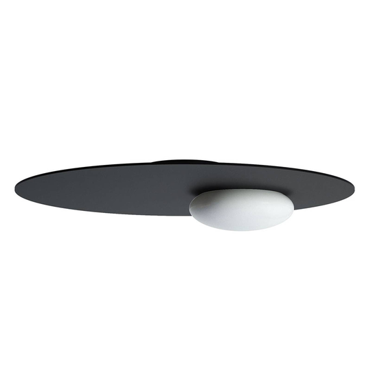 Axolight Kwic LED-kattovalaisin, musta, Ø 48 cm