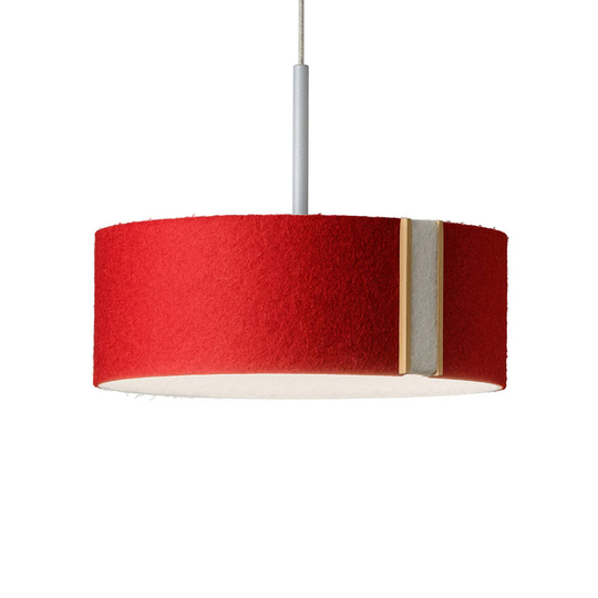 LED-riippuvalaisin LARAfelt S, 20cm punainen/villa