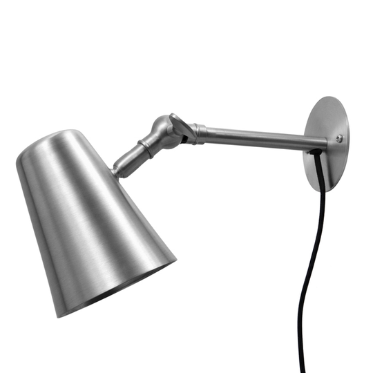 Vala Flex Wall Lamp, brushed steel, H: 14 x L: 30 cm (Teräs)