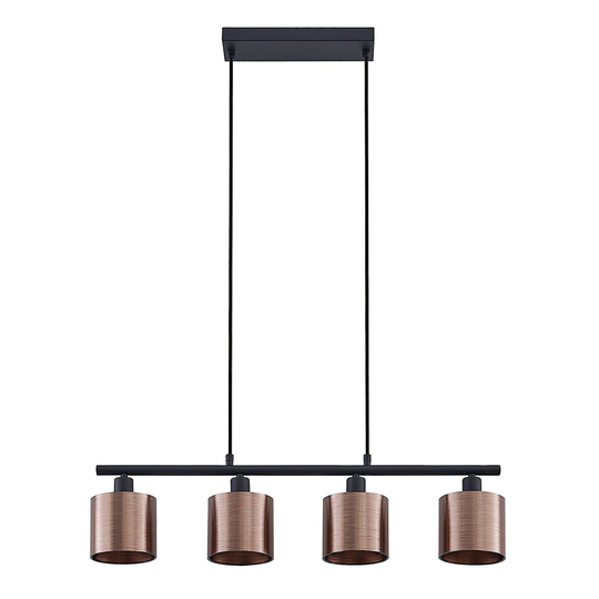 Lindby Joudy -riippuvalo, 4-lamp., tumma pronssi