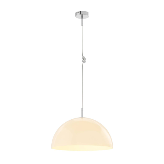 Lucande Lourenco -riippuvalaisin, opaalilasi 45 cm