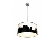 Design by Grönlund Philadelphia City kattovalaisin, mustavalkoinen 50 cm
