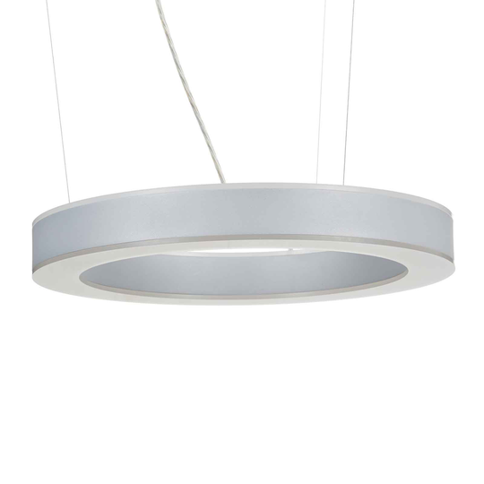 Arcchio Pietro -LED-riippuvalaisin hopea 50cm 60W
