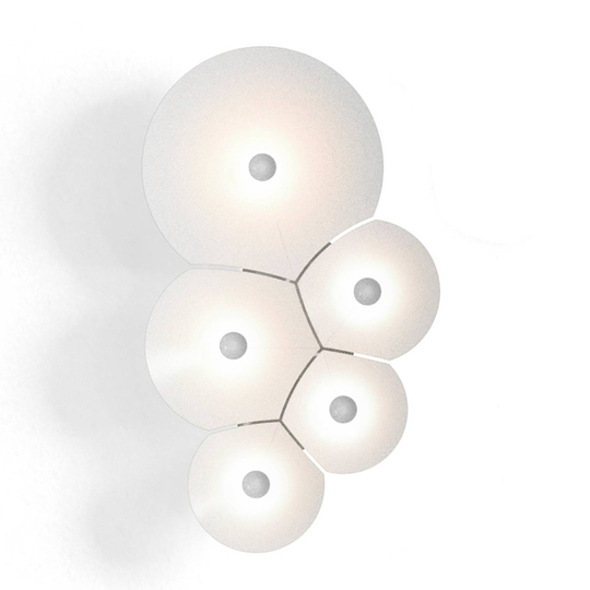 Luceplan Bulbullia -LED-seinävalaisin 5-lamppuinen