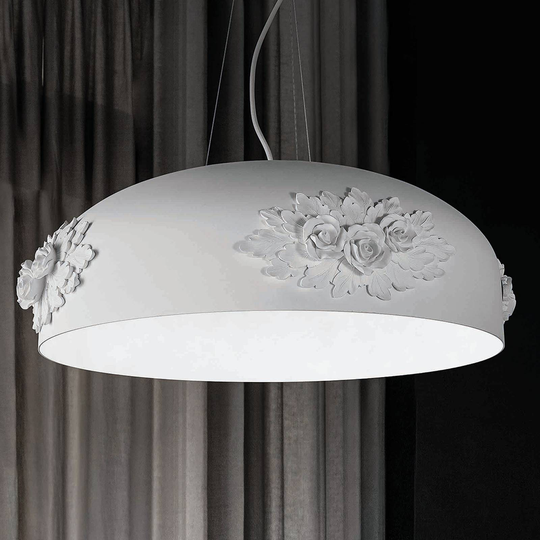 LED-riippuvalaisin Dame, valkoinen, 65 cm