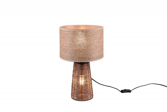 Straw table lamp