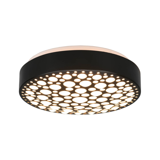 Chizu-LED-kattovalaisin Ø 28,5 cm, 3 000 K, musta