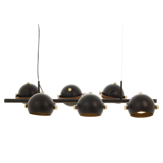 Bow ceiling light 8 (musta)