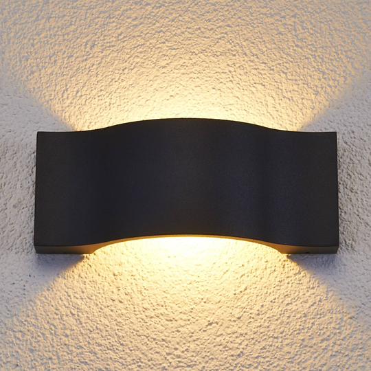 LED-ulkoseinävalaisin Jace, grafiitti