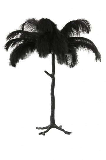 Table lamp E14 Ø65x68 cm FEATHER black+black (Musta)