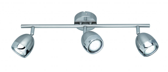 Nantes LED GU10 spotlight 3L b-steel (Hopea)