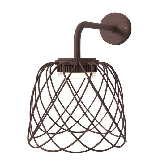 Nefer-LED-seinävalaisin, IP44, corten