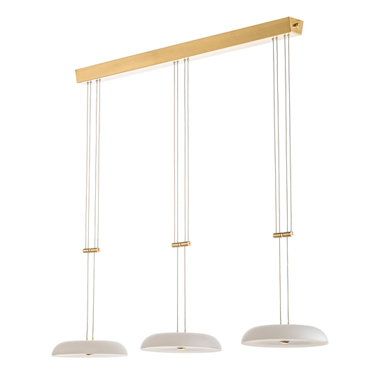 BANKAMP Vanity riippuvalaisin 3-lamp. messinki