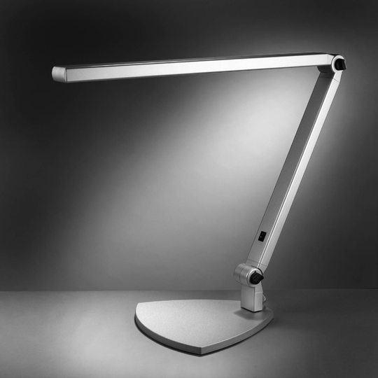 LED-pöytälamppu Take 5, kiinnitin, perusvalkoinen