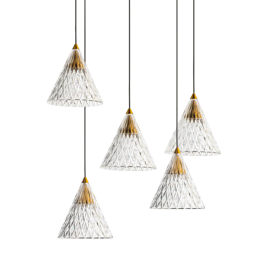 LEDS-C4 Veneto -LED-riippuvalo 5 lamppua valkoinen