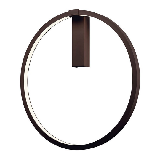 SLV One -LED-seinävalaisin, DALI, musta Ø 60 cm
