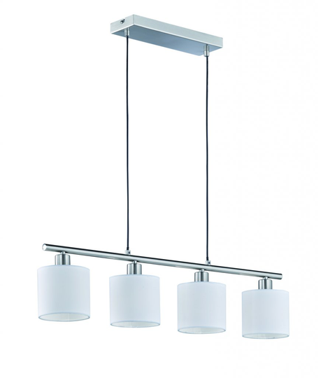 Tommy roof pendant 4xE14 b-steel / white