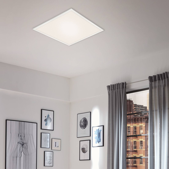 Link-LED-kattovalaisin, himmennys CCT, 59,5x59,5cm