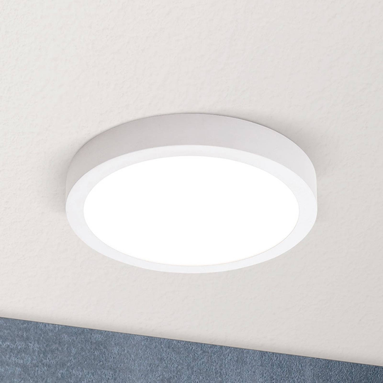 LED-kattovalaisin Vika, pyöreä, valkoinen, Ø 18cm
