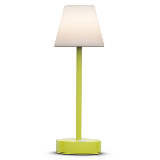 Newgarden Lola Slim -LED-pöytälamppu, akku, lime