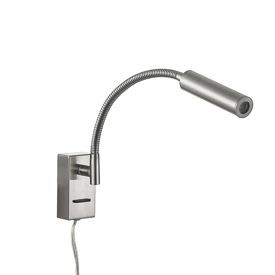 Lucande Anaella -LED-seinävalaisin nikkeliä, 47 cm