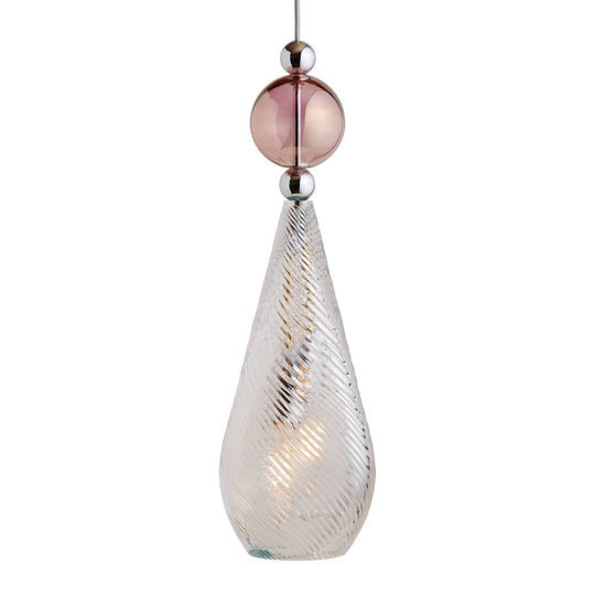 EBB & FLOW Smykke L hopea crystal swirl obsidiaani