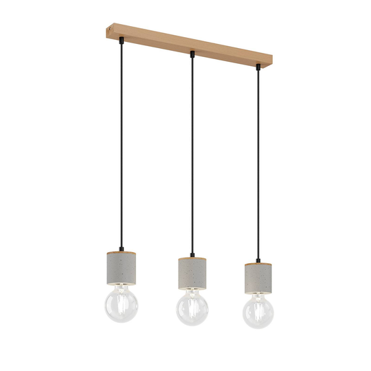 Envolight Jasper -riippuvalo, 3 lamppua, suora