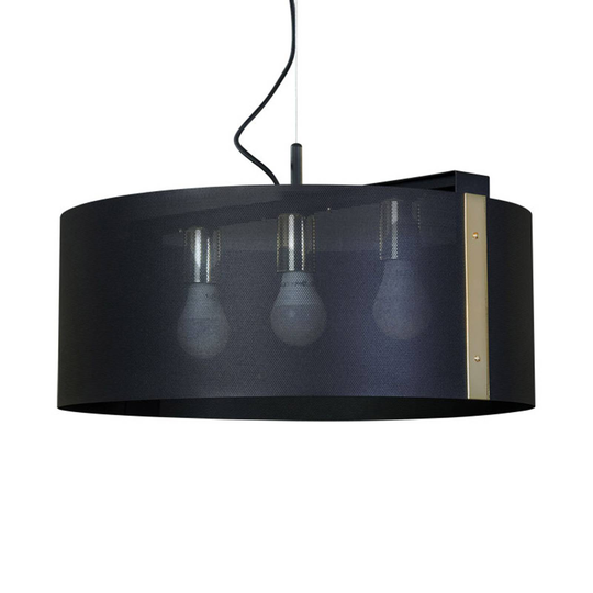 Etro-riippuvalaisin, Ø 55 cm, musta/kulta