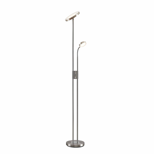 Lindby Seppa -LED-lattiavalo, pyöreä, nikkeli