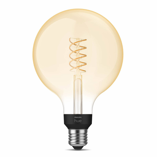 Philips Hue White E27 7W globe filament G125 550lm