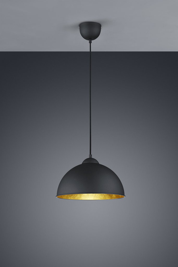 Jimmy ceiling pendant 1xE27 black / gold
